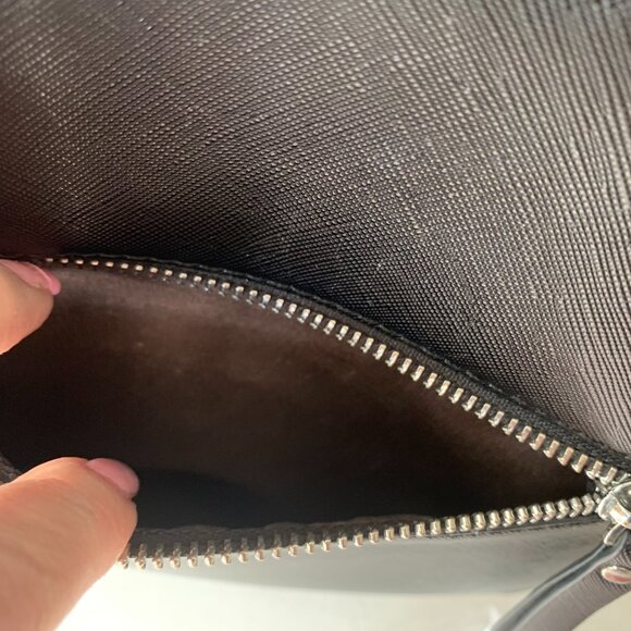 Westbronco Black Vegan Leather Purse Handbag Tote Adj Straps Structured - Picture 7 of 12